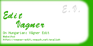 edit vagner business card